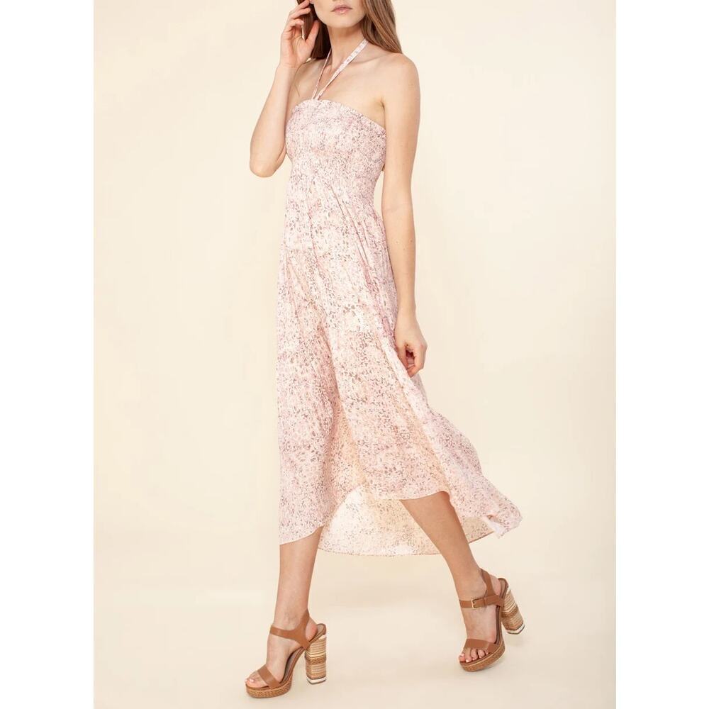 Hale Bob XS Perla Halter Dress Blush Pink